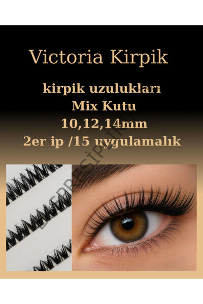 Victoria ipli kirpik mix kutu takma kirpik express kirpik mixvictoria_1