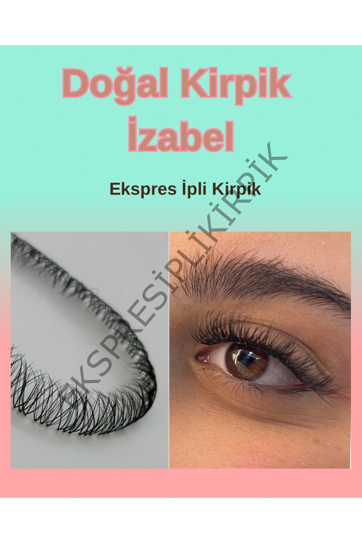 Doğal ekspres ipli kirpik 15 ip 10,12,14mm (5er ip) 35-40 uygulamalık izabel_1