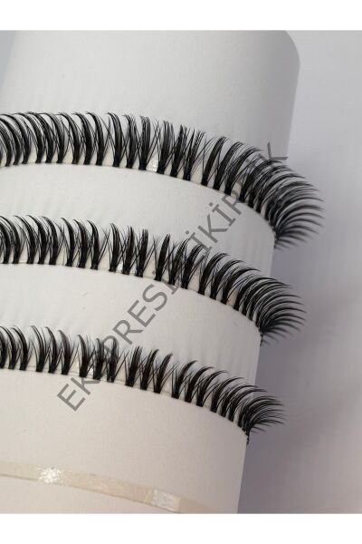 Islak efekt Wispy Kirpik Mix Paket10-12-14 mm | Her Ölçüden 2’şer İp | 15 Uygulamalık 86813795024_1