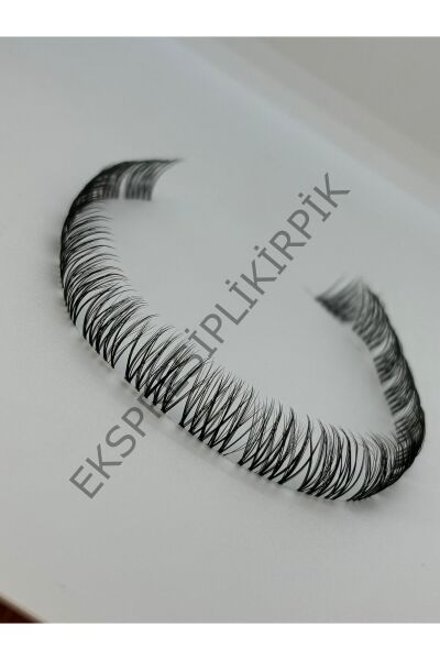 İpli Kirpik; Milano Kirpik; Rus volumlu kirpik; pratik ipek kirpik; 10mm 5ip 120 Demet Milano10mm_1