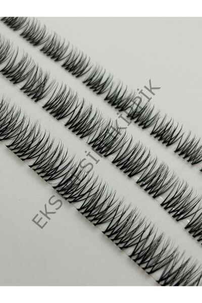 İpli Kirpik; Milano Kirpik; Rus volumlu kirpik; pratik ipek kirpik; 10mm 5ip 120 Demet Milano10mm_1