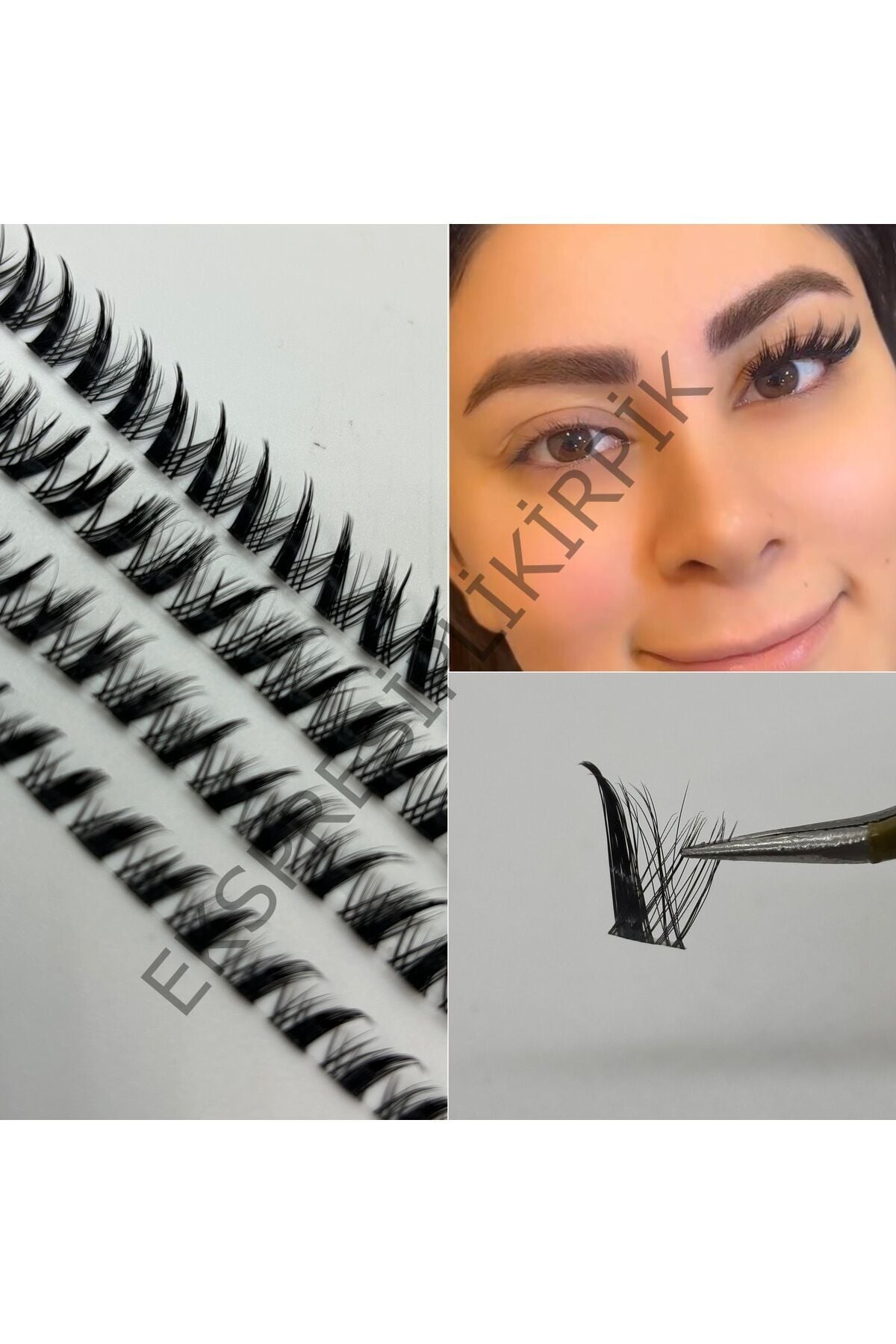 Ekspres Kirpik – yeni fox 6'lı mix paket Model ipli kirpik kirpik tilki efekti 8681379YFox_1