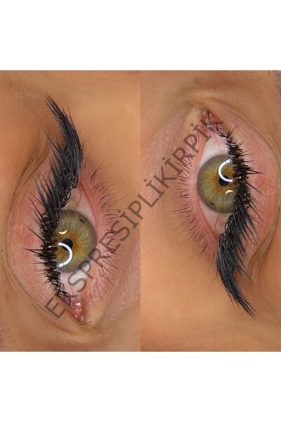 Ekspres Kirpik; Fox Kirpik; tilki efekti kirpik; ipli kirpik;cat eyes kirpik; 16mm 4ip fox16mm_1