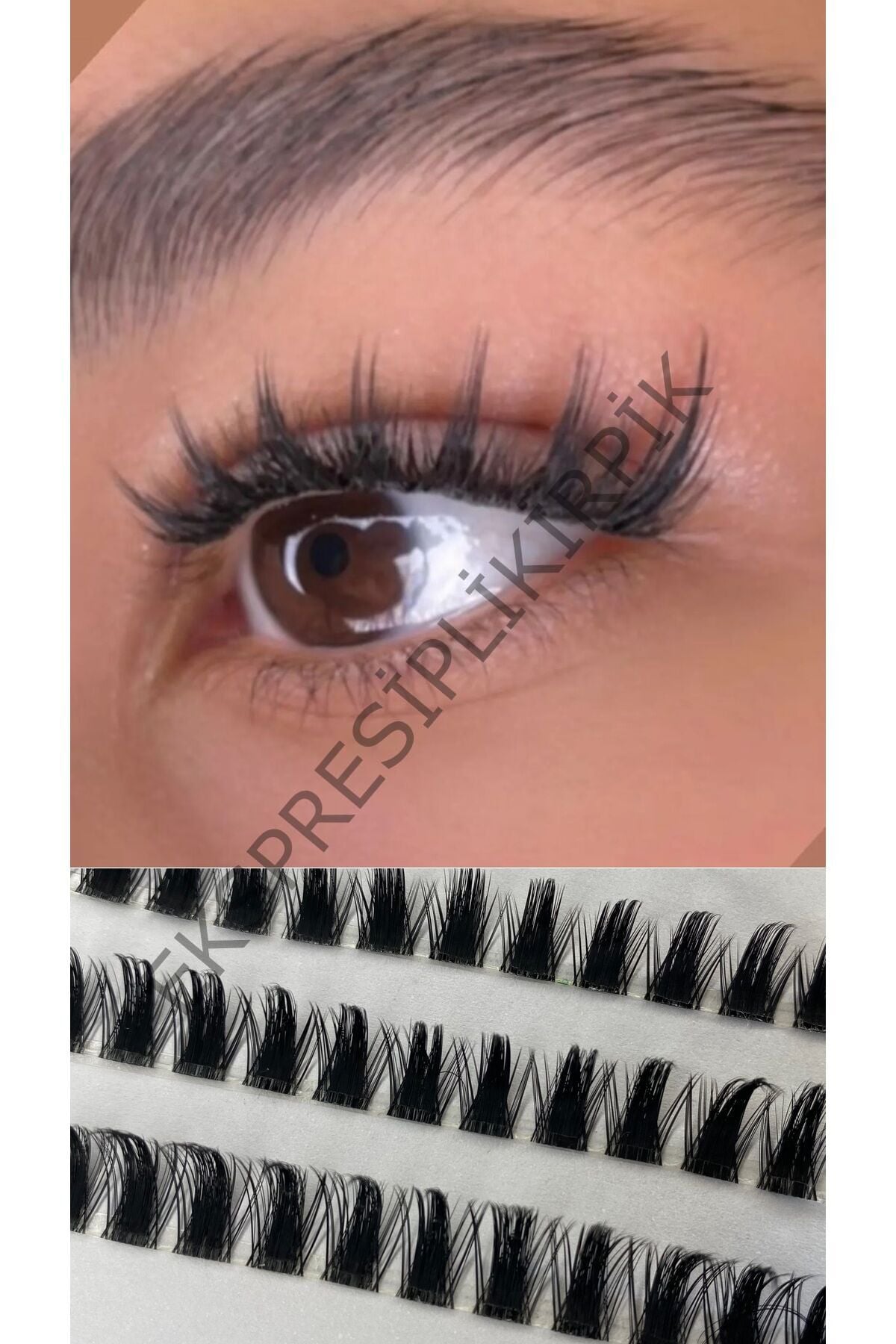 Ekspres Kirpik ;kylie Model ; Ipli Kirpik; Mix ; 6 Ip; 10,12,14mm Uzunlugunda kylie_1