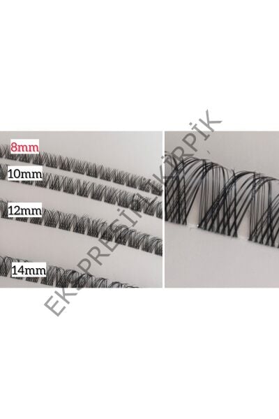 Doğal Volume İpli Kirpik 5 ip 14mm 120 Demet