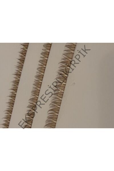 Anime Kirpik King Model Kahve Rengi Mix 6’lı 10-12-14 mm Doğal Hacimli İpli Kirpik