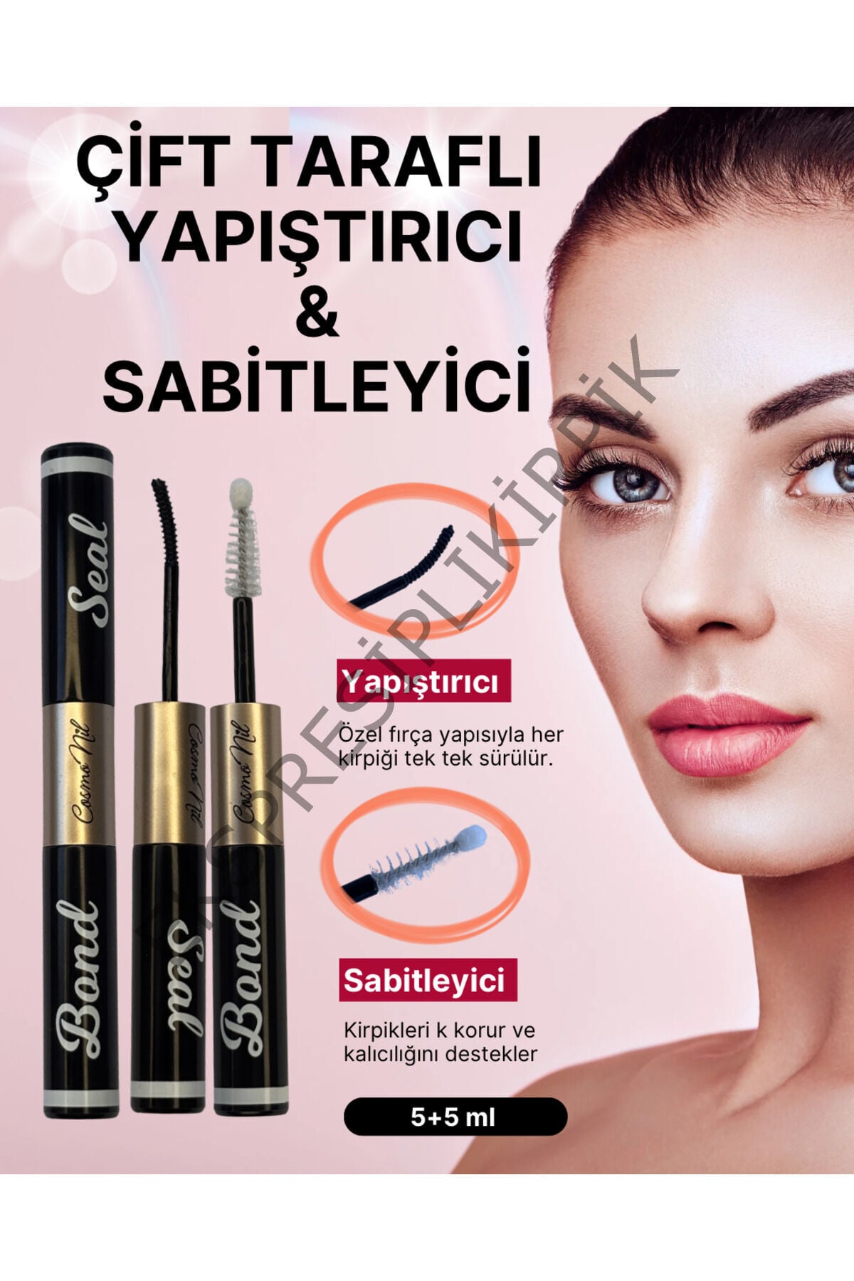Güçlü Kirpik Yapıştırıcısı & Sabitleyici Siyah – 7-10 Gün Kalıcı Express Kirpik Glue