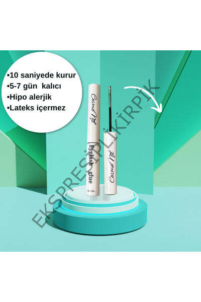 Hazır Demet Tekli Kirpik Mix 8-14 mm – 10 Sıra / 240 Demet – 5-7 Gün Kalıcı Yapıştırıcılı