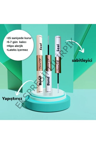 Hazır Demet Rus Volum Kirpik Seti ; Yapıştırıcı, Sabitleyici, Cımbız, Fırça, Kirpik Bandı