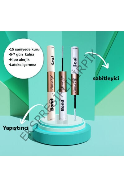 Hazır Demet Anime Kirpik Seti - Yapıştırıcı, Sabitleyici, Cımbız, Fırça