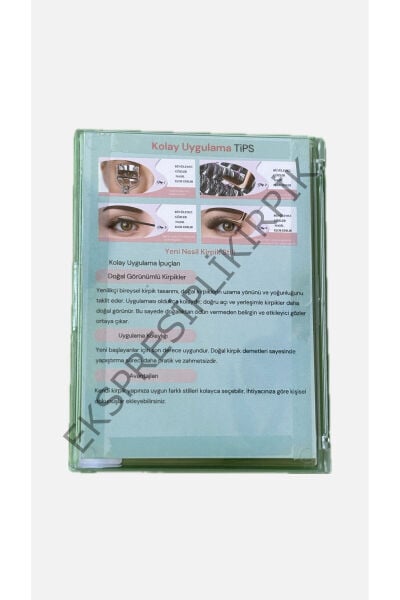 Hazır Demet Tekli Kirpik – ince demetler Mix (8-14 mm) – 10 Sıra 240 Demet
