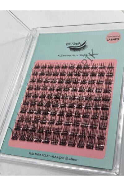 Hazır Demet Tekli Kirpik –Doğal Volum Kirpik Gerçek Kıl Mix (8-14 mm) – 10 Sıra