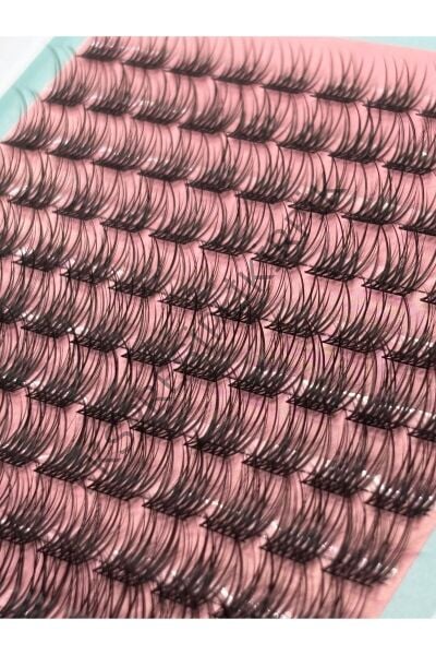 Hazır Demet Tekli Kirpik –Doğal Volum Kirpik Gerçek Kıl Mix (8-14 mm) – 10 Sıra