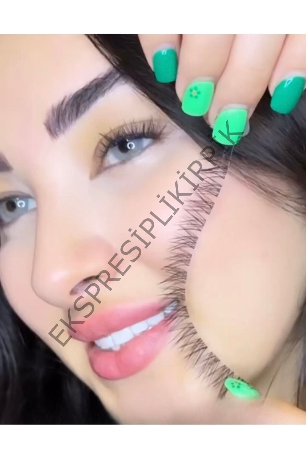 Ipli Kirpik ,volumlu Ekspres Kirpik 8mm ,siyah ,hizli Kirpik,takma Kirpik,5 şerit ip