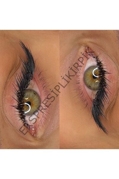 Ekspres Kirpik; Fox Kirpik; tilki efekti kirpik; ipli kirpik;cat eyes kirpik; 16mm 4ip