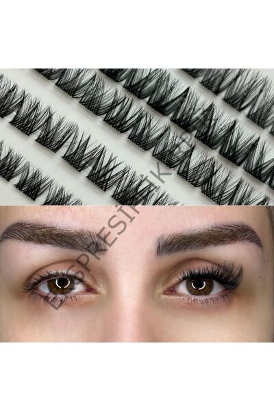 Ipli Kirpik ,volumlu Ekspres Kirpik ,14mm ,siyah ,120 Demet Kirpik