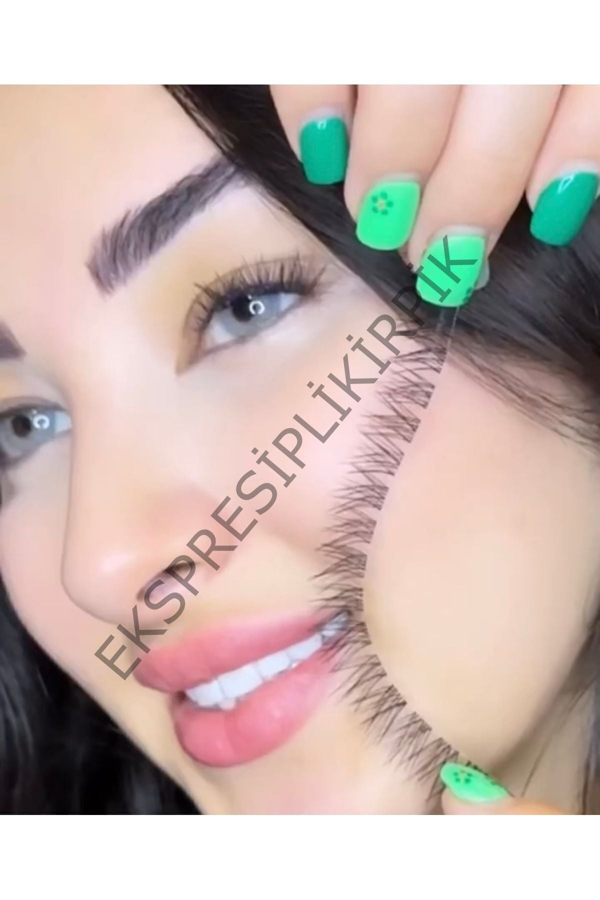 Ipli Kirpik ,volumlu Ekspres Kirpik ,14mm ,siyah ,120 Demet Kirpik